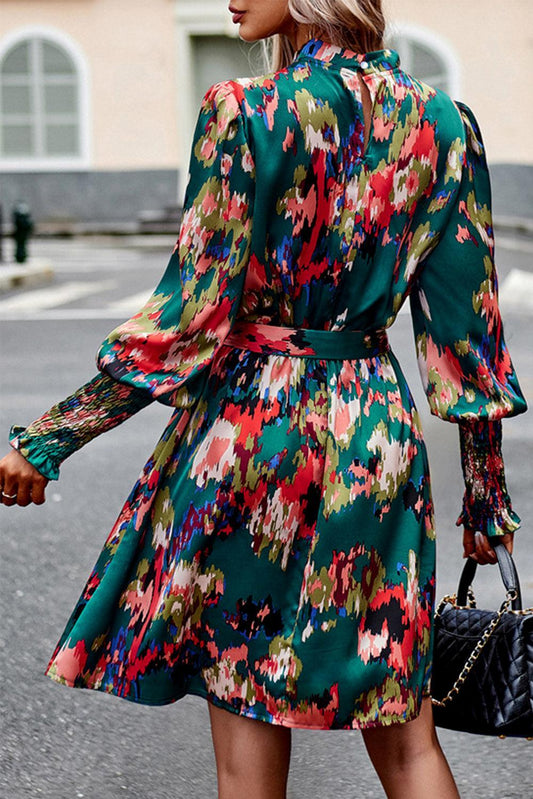 CM | elegante mini vestido verde para mujer