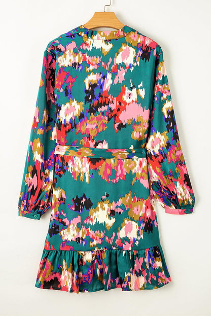 CM | elegante mini vestido verde para mujer