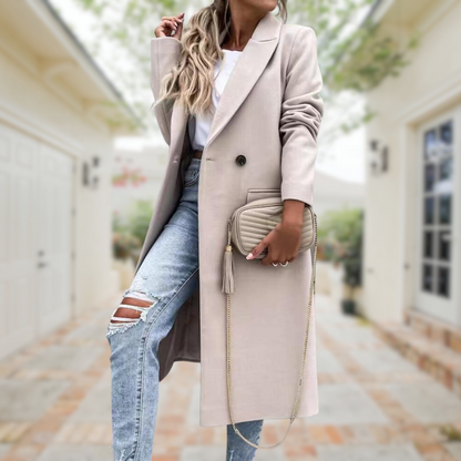 CM | Abrigo largo elegante y con estilo