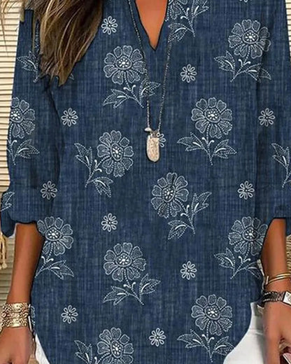 CM | Blusa casual con estampado floral