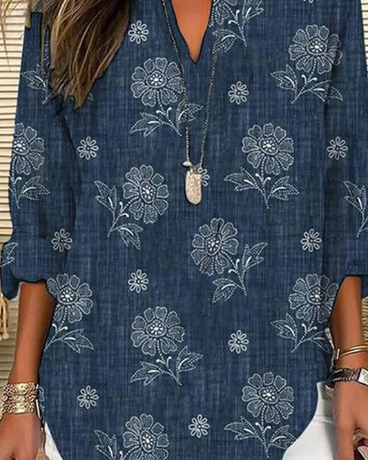 CM | Blusa casual con estampado floral