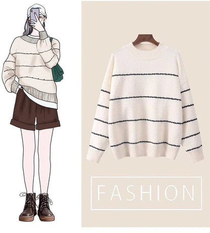 CM | Bonito jersey de punto a rayas