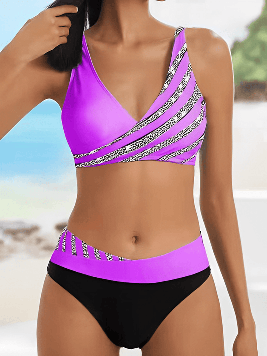 CM | Ami - Bikini de lujo a rayas para el verano