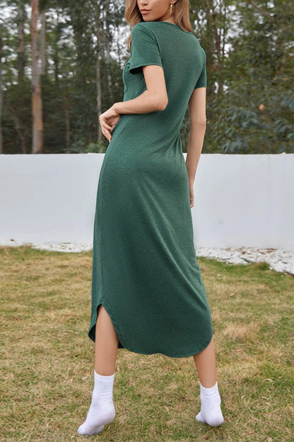 CM | Moda Sexy Vestido de Playa Dobladillo Irregular Vestido Midi