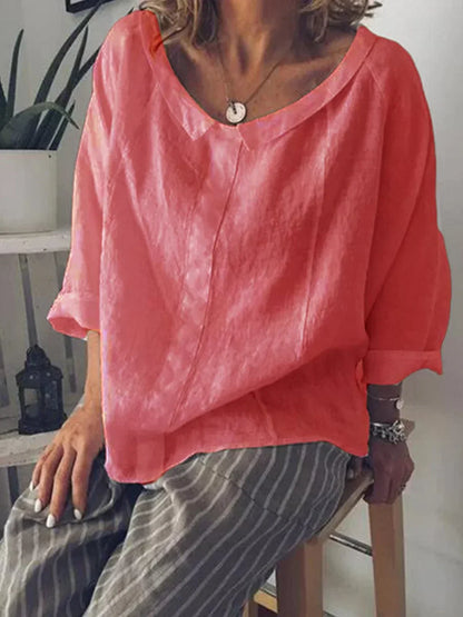 CM | Camisa monocolor de señora con solapas pequeñas