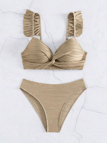 CM | Bikini de mujer con volantes en 2 colores S-XL