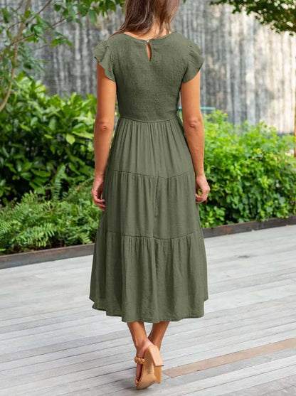 CM | Vestido midi fluido y escalonado