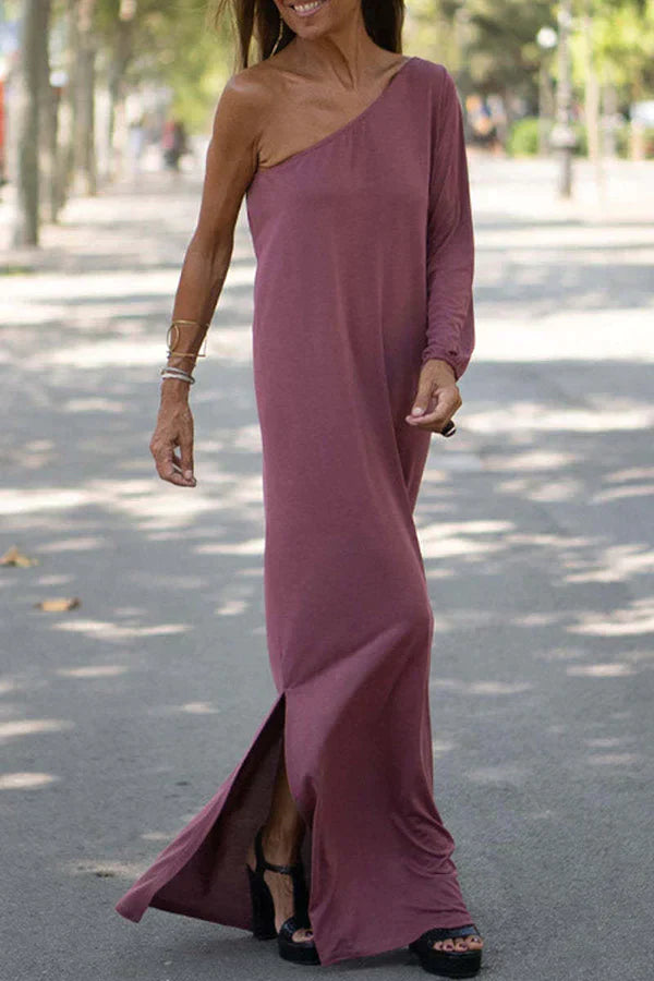 CM | Maxi vestido con un hombro