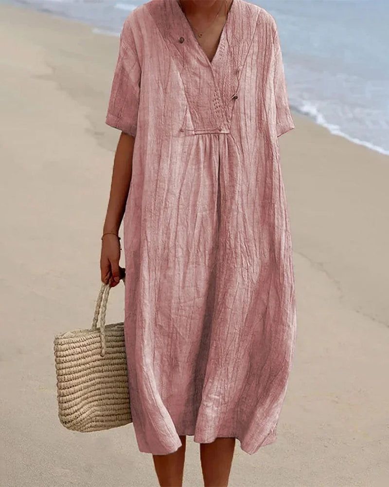CM | Vestido midi con escote en V