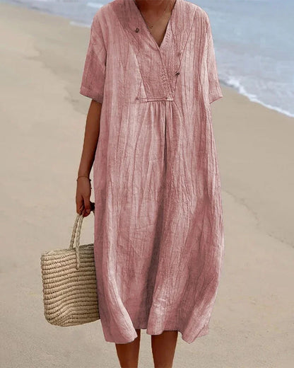 CM | Vestido midi con escote en V