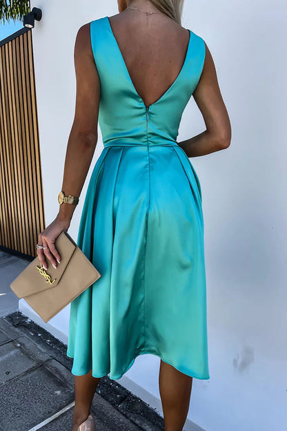CM | Vestido midi de satén Hold You In My Memory