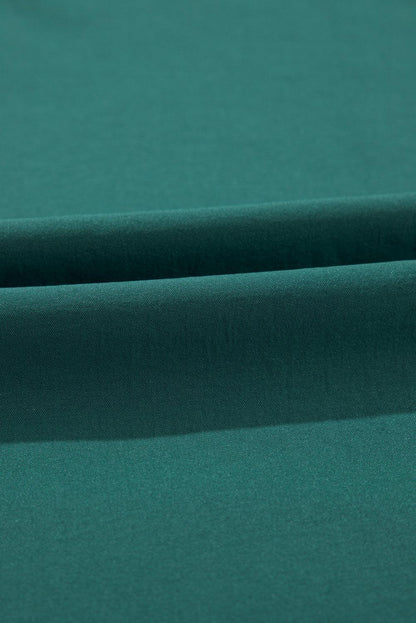 CM | maxi vestido verde oscuro con pliegues para mujer