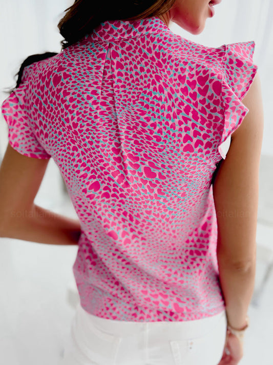 CM | Blusa acampanada con escote en V