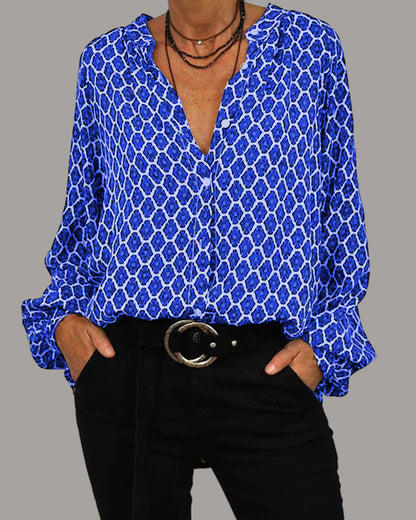 CM | blusa casual con cuello en V