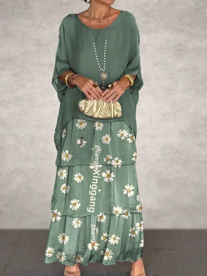 CM | Vestido maxi suelto a capas