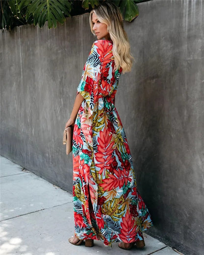CM | Boho Breeze Kimono Maxi Dress