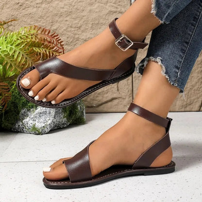 CM | Sandalias de dedo con tira al tobillo