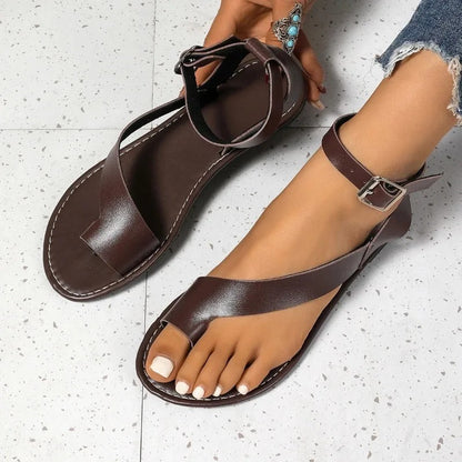CM | Sandalias de dedo con tira al tobillo