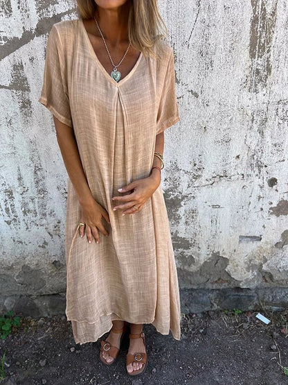 CM | Vestido largo con escote en V