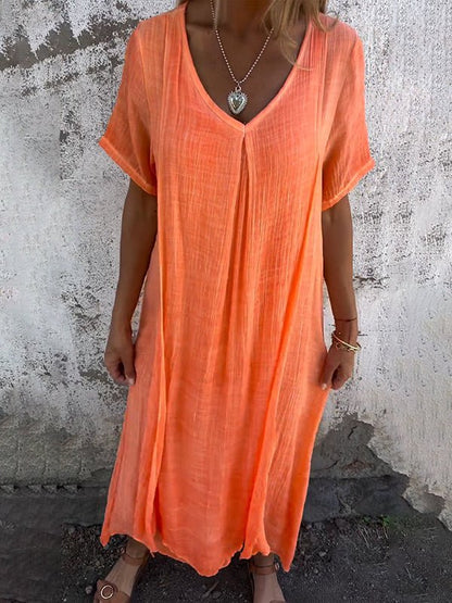 CM | Vestido largo con escote en V