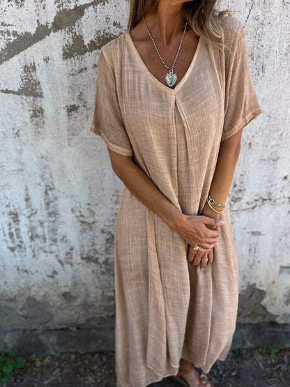 CM | Vestido largo con escote en V