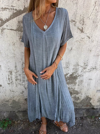 CM | Vestido largo con escote en V
