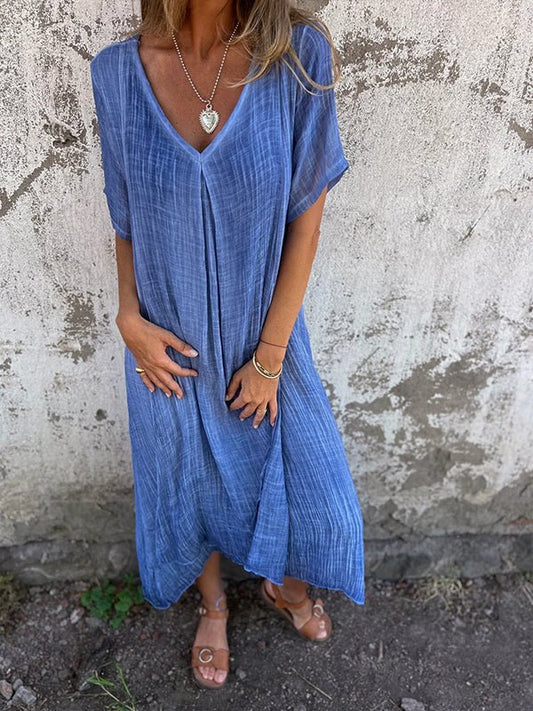 CM | Vestido largo con escote en V