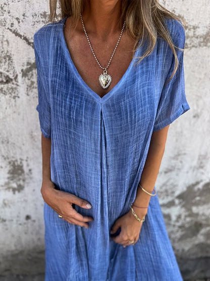 CM | Vestido largo con escote en V