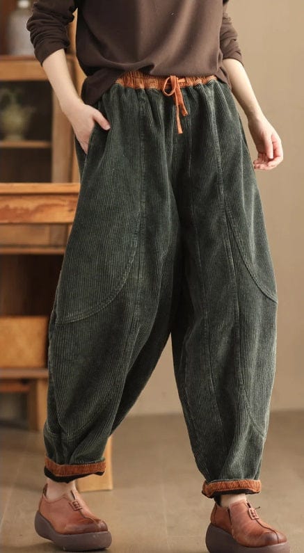 CM | Pantalones de pana de moda para mujer