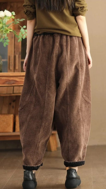 CM | Pantalones de pana de moda para mujer
