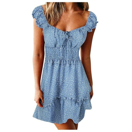 CM | Verano Sexy Mini Vestido Mujeres Blanco Nuevo Vestido Mujeres Verano Floral Vestido Mujeres Viejo Venta Caliente Vintage