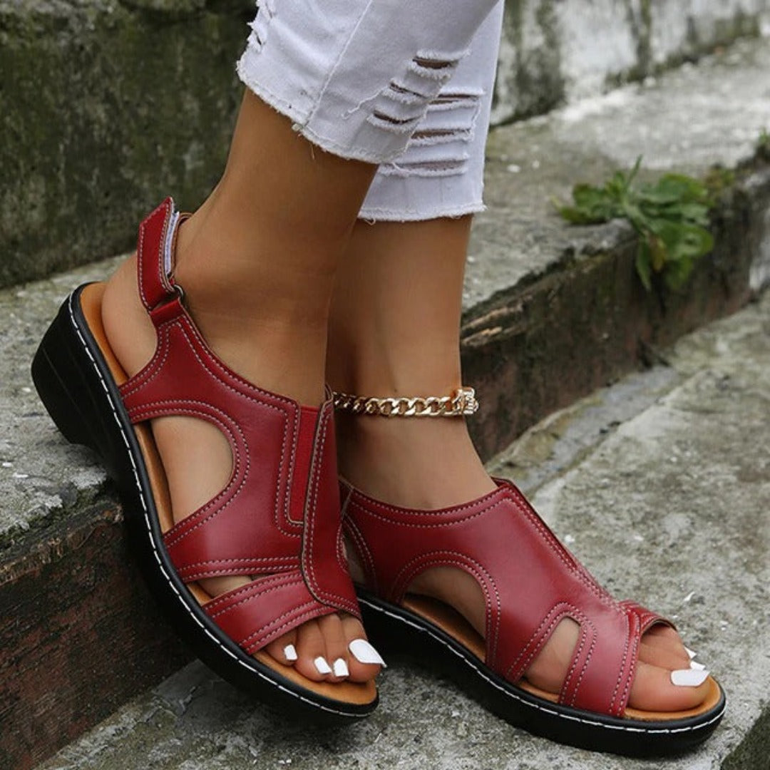 CM | Sandalias ortopédicas con tacón de cuña