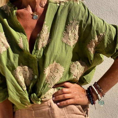 CM | Blusa boho bordada