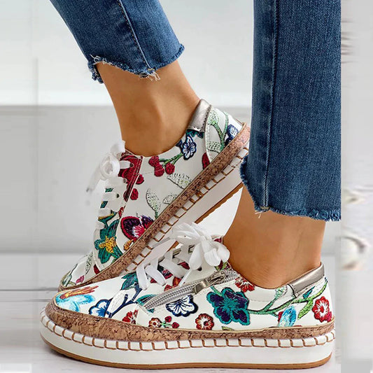 CM | Zapatillas alpargatas con estampado floral