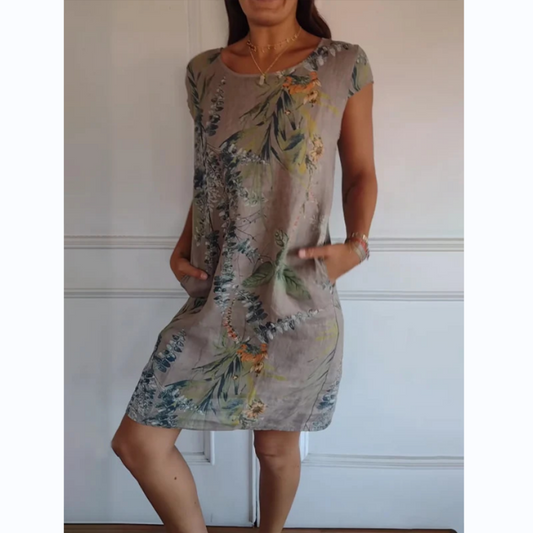 CM | Vestido midi botánico