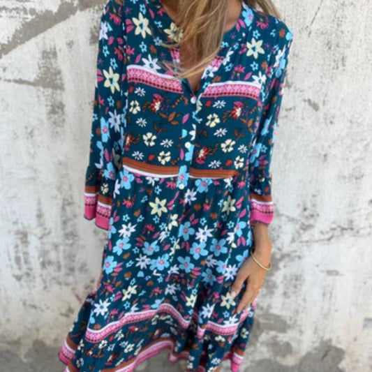 CM | Maxi Vestido Floral Luxe