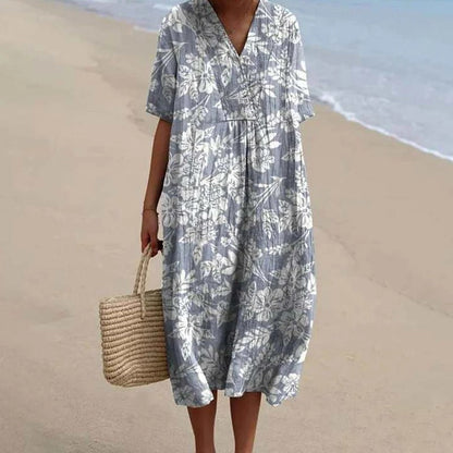 CM | Vestido midi con escote en V