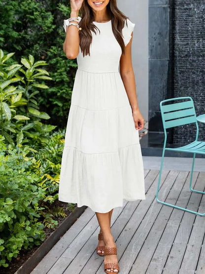 CM | Vestido midi fluido y escalonado