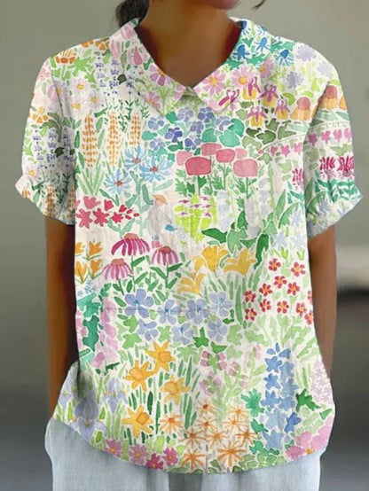 CM | Blusa casual con estampado floral